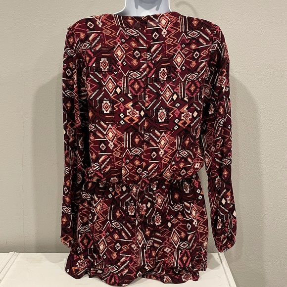 Burgundy Romper - Picture 4 of 5